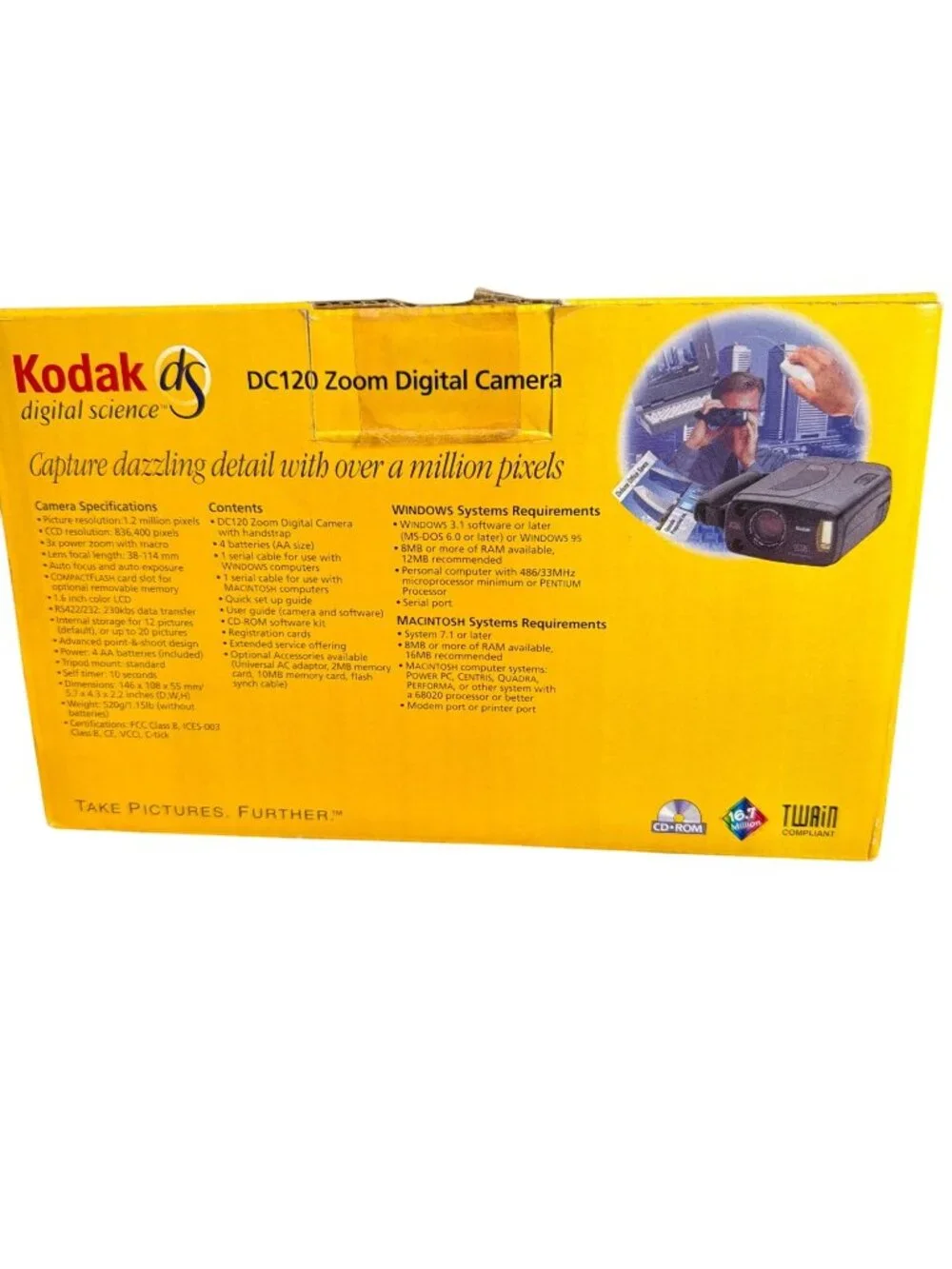 Kodak DC120 Zoom Digital Camera 1.2 Megapixels With Box & Software Included